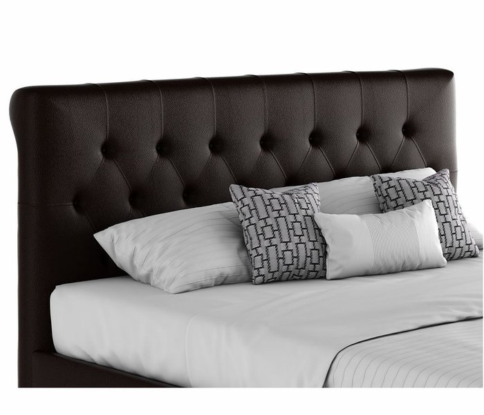 Кровать Амели 140х200 с подъемным механизмом и матрасом цвета венге - лучшие Кровати для спальни в INMYROOM