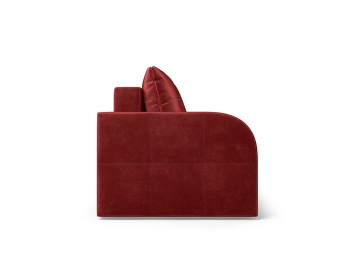 Прямой диван-кровать Марсель 3 темно-красного цвета - лучшие Прямые диваны в INMYROOM