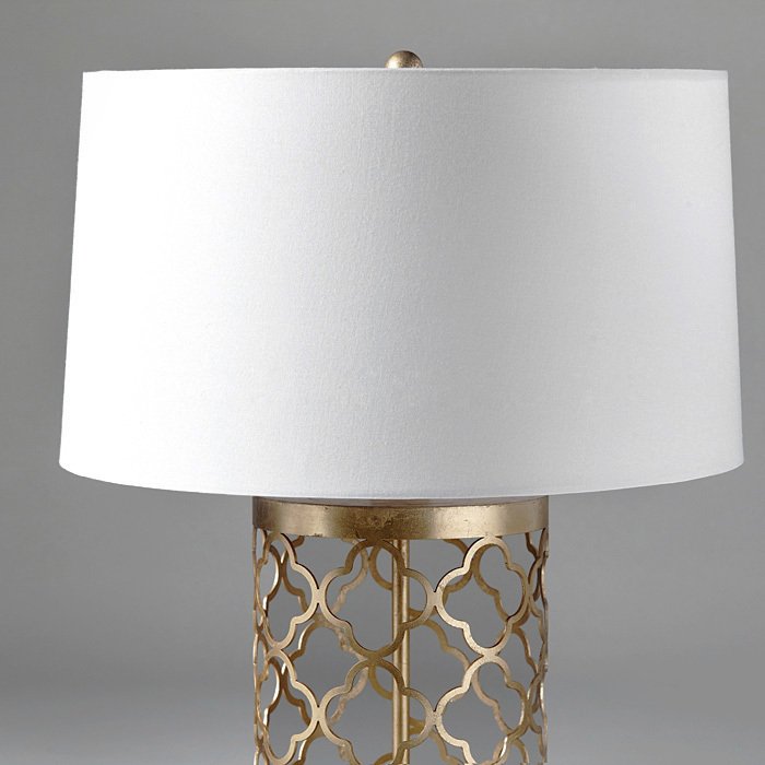 Настольная лампа Рона с белым абажуром - лучшие Настольные лампы в INMYROOM
