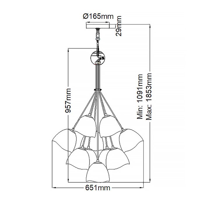 Подвесная люстра QN-NULA-15P (металл, цвет белый) - купить Подвесные люстры по цене 188500.0 Подвесная люстра QN-NULA-15P (металл, цвет белый) - купить Подвесные люстры по цене 188500.0