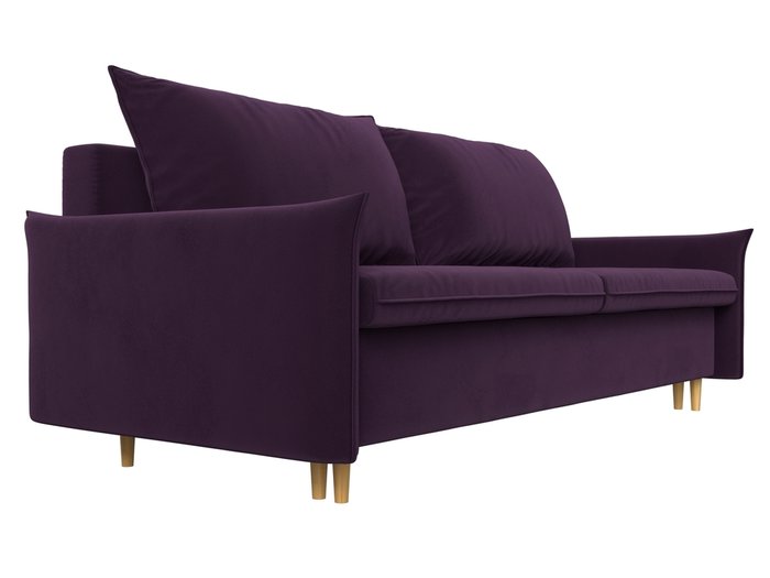 Прямой диван-кровать Хьюстон фиолетового цвета - лучшие Прямые диваны в INMYROOM