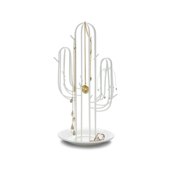 Подставка для украшений Cactus белого цвета