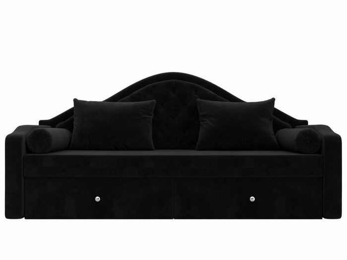 Диван-кровать Сойер черного цвета - купить Прямые диваны по цене 51999.0