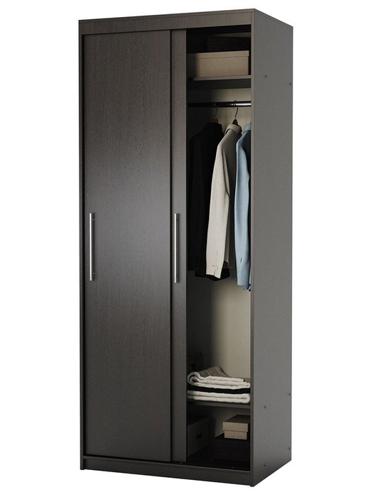 Шкаф-купе Эконом 90 цвета венге - купить Шкафы-купе по цене 22990