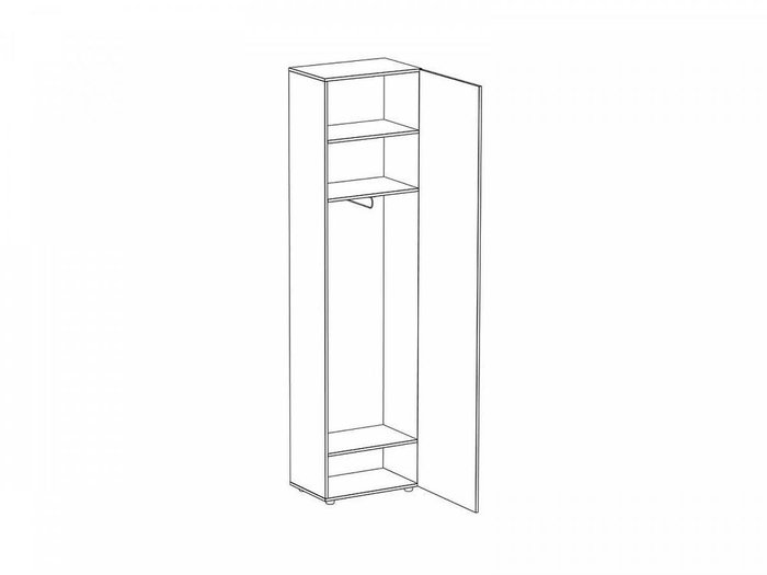 Шкаф Modus с серым фасадом - купить Шкафы распашные по цене 22500.0