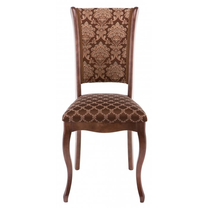  Обеденный стул Фабиано с обивкой шоколадного цвета - купить Обеденные стулья по цене 5890.0