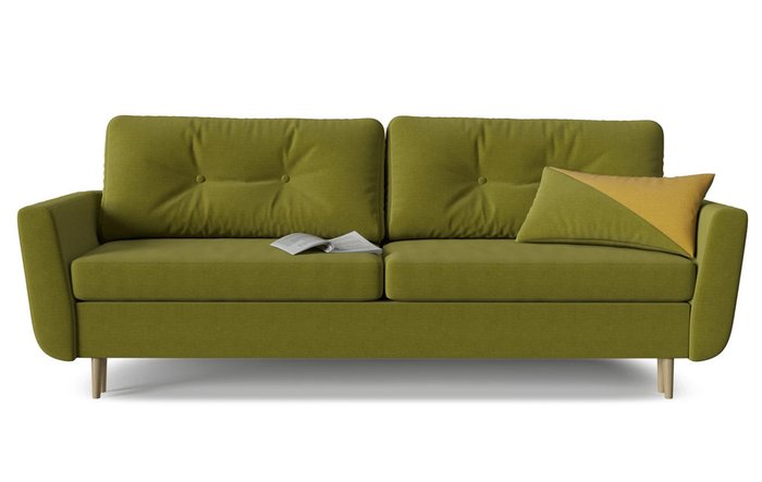 Диван-кровать Норфолк зеленого цвета - купить Прямые диваны по цене 36896.0