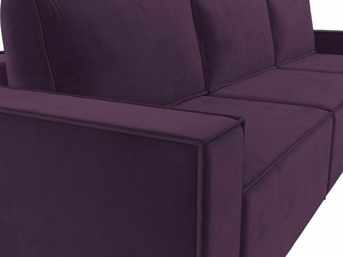Прямой диван-кровать Куба лонг темно-фиолетового цвета - лучшие Прямые диваны в INMYROOM