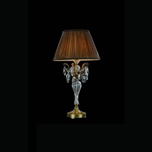 Настольная лампа Illuminati с абажуром темно-коричневого цвета