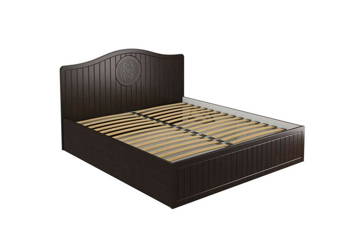 Кровать Монблан 180х200 темно-коричневого цвета с подъемным механизмом