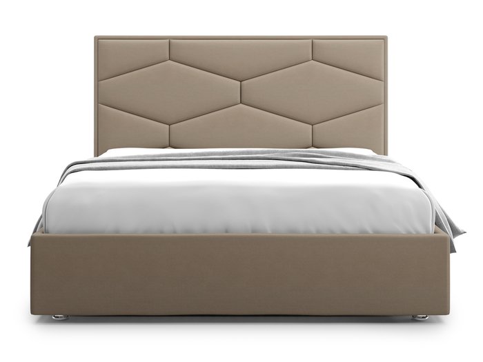 Кровать Premium Milana 4 180х200 коричневого цвета с подъемным механизмом - купить Кровати для спальни по цене 81000.0