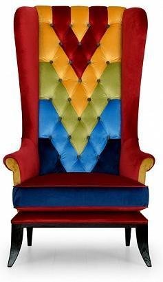 Кресло Пэчворк Тропический лес - купить Интерьерные кресла по цене 60250.0