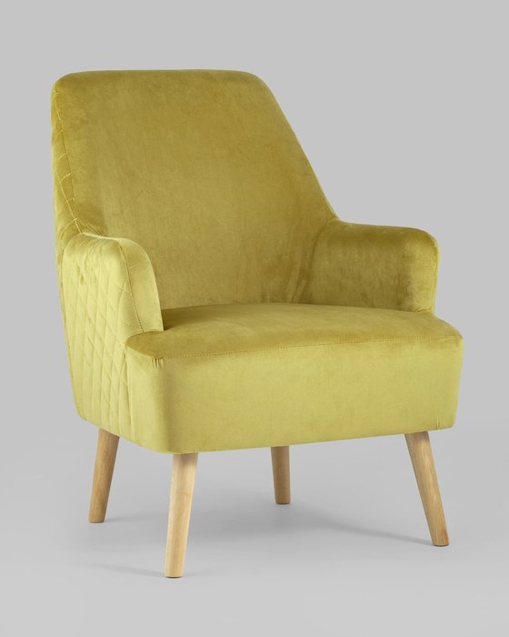 Кресло Хантер горчичного цвета - купить Интерьерные кресла по цене 23990.0