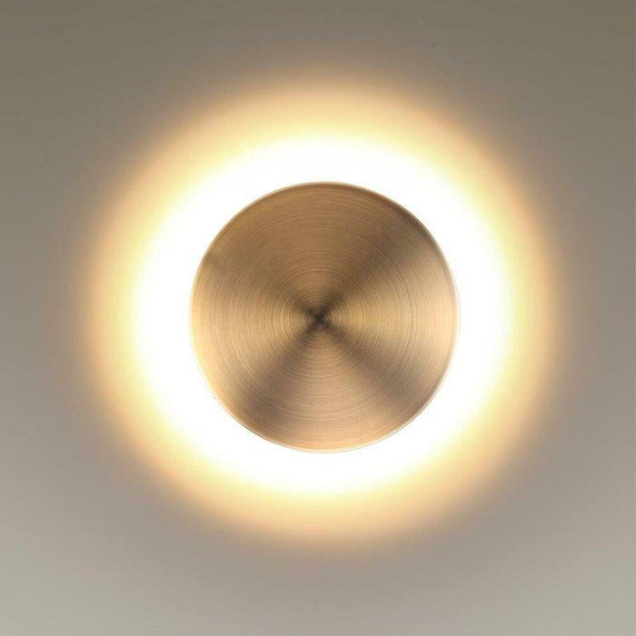 Настенный светодиодный светильник Eclissi бронзового цвета - лучшие Бра и настенные светильники в INMYROOM