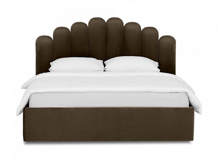 Кровать Queen Sharlotta 160х200 темно-коричневого цвета с подъемным механизмом - купить Кровати для спальни по цене 83280.0