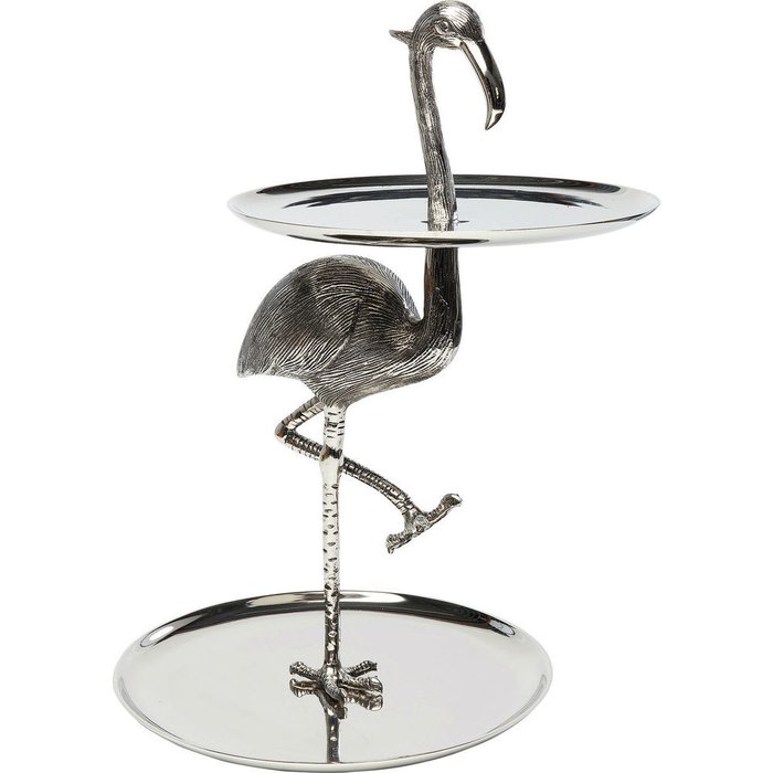 Этажерка декоративная Flamingo серого цвета