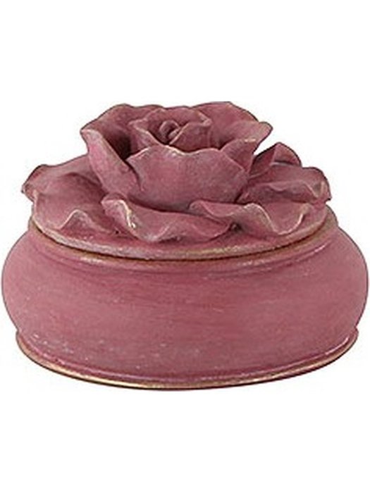 Шкатулка Цветок розового цвета