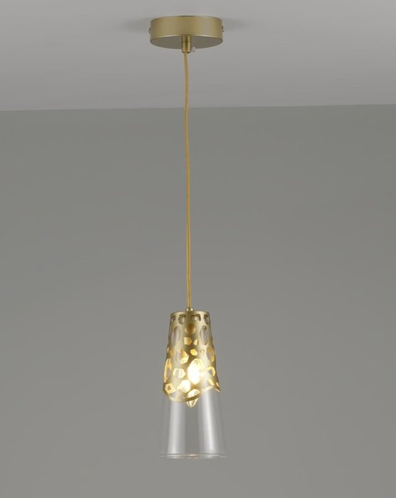 Подвесной светильник Natali золотого цвета - лучшие Подвесные светильники в INMYROOM