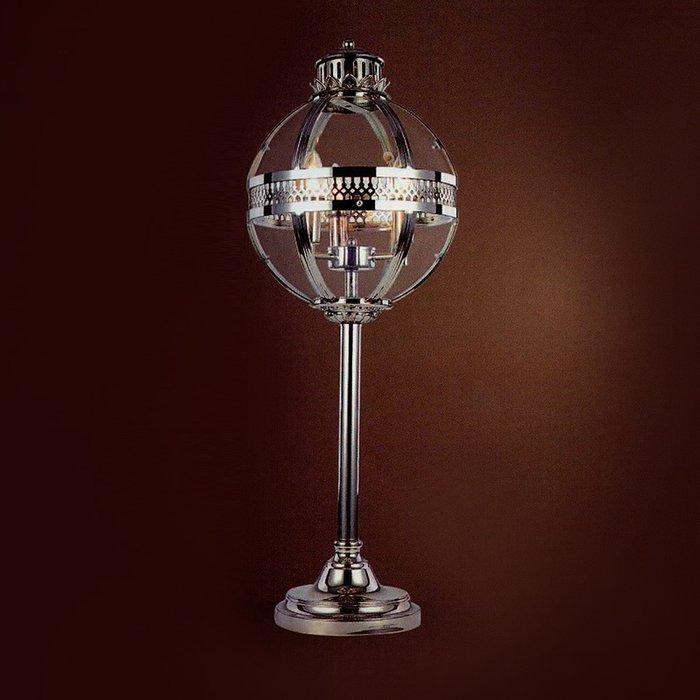 Настольная лампа-латерна DeLight Collection из стекла и металла  - купить Настольные лампы по цене 36040.0