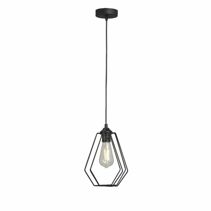 Подвесной светильник V2867-1/1S (металл, цвет черный) - купить Подвесные светильники по цене 1706.0