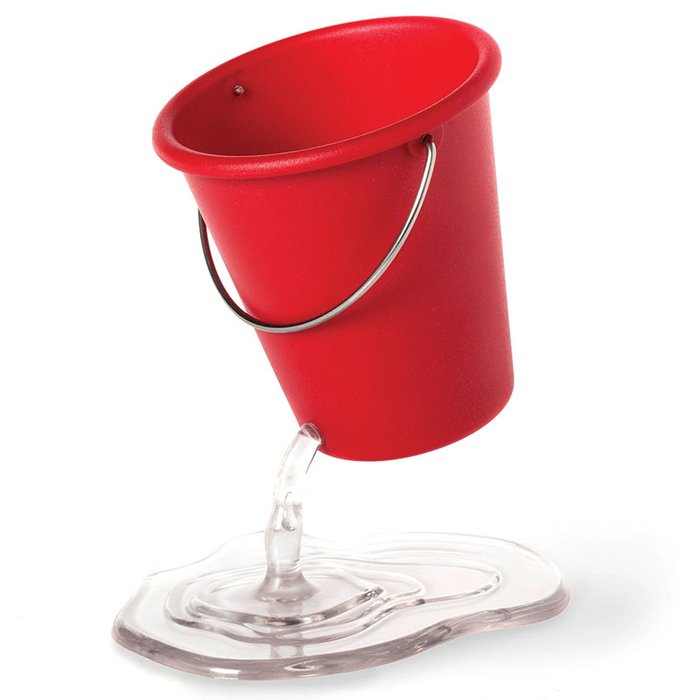 Органайзер для рабочего стола Peleg Design desk bucket красный - купить Декоративные коробки по цене 850.0