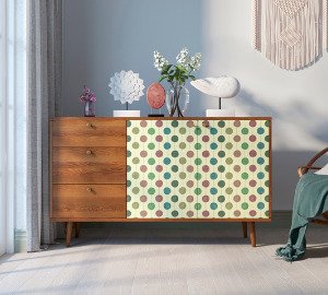 Комод Berber с дверцами и тремя ящиками 24 принт - лучшие Комоды в INMYROOM