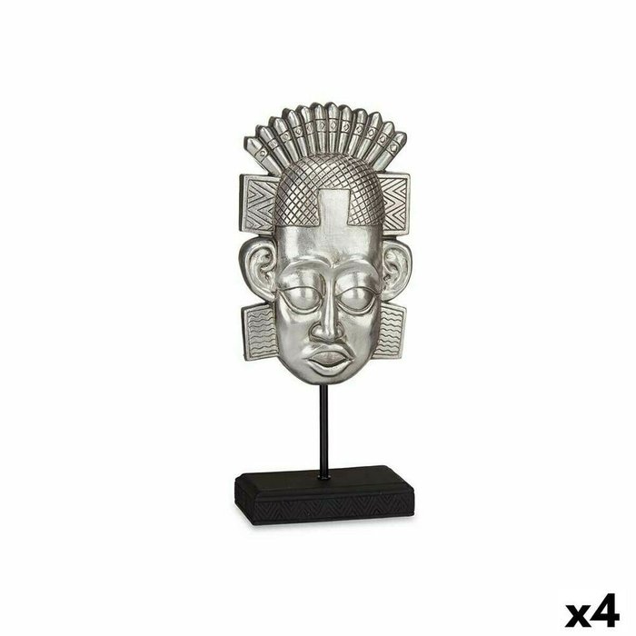 Декоративная фигура Индиец Серебристый 17,5 x 36 x 10,5 cm (4 штук)
