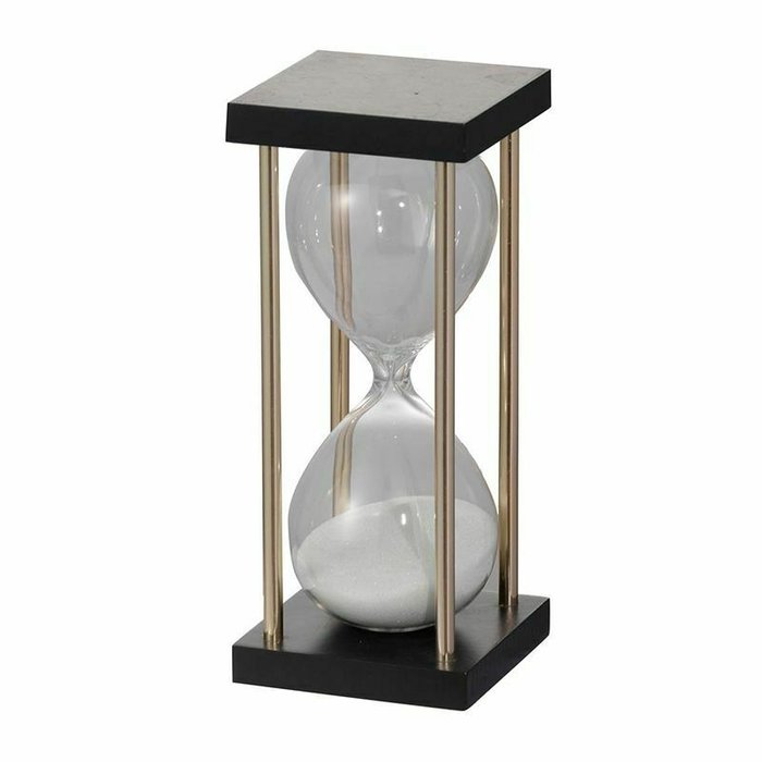 Песочные часы 15 м черно-золотого цвета - купить Часы по цене 2390.0