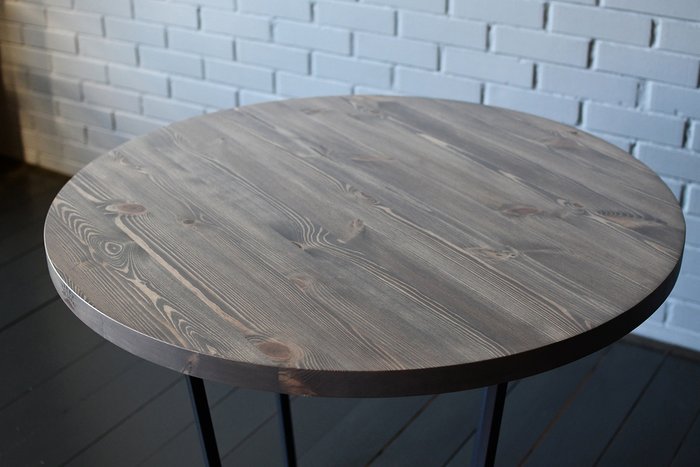 Обеденный стол Round серого цвета - лучшие Обеденные столы в INMYROOM