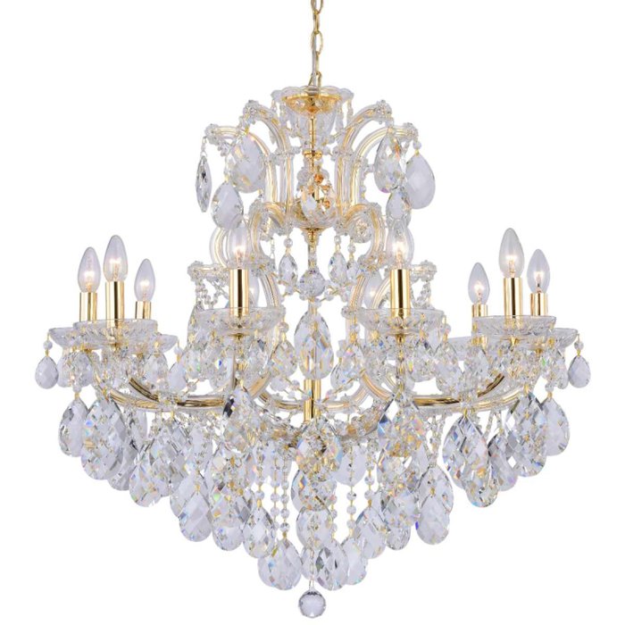 Хрустальная люстра Isabel SP11 Gold/Transparent (металл, цвет золото) Хрустальная люстра Isabel SP11 Gold/Transparent (металл, цвет золото)