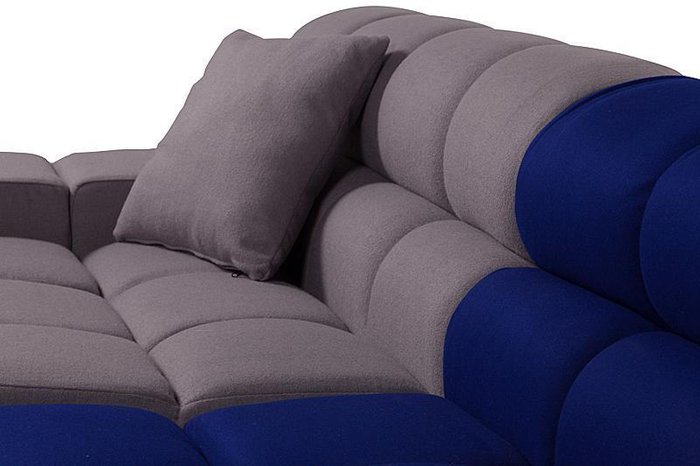 Диван Tufty-Time Sofa серо-синего цвета - купить Угловые диваны по цене 309000.0