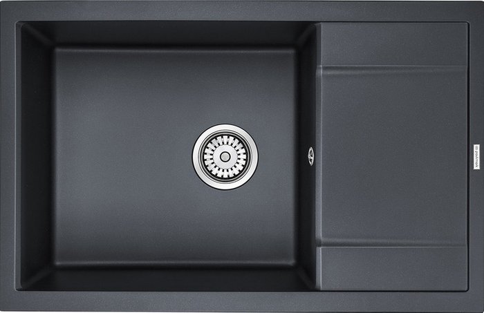 Мойка кухонная оборачиваемая прямоугольная Paulmark 78х50 см цвета черный металлик - купить Кухонные мойки по цене 21645.0