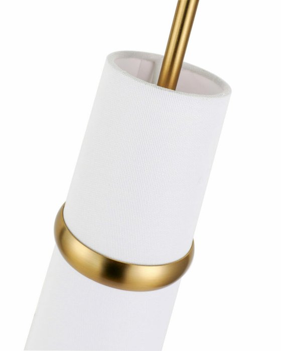 Подвесной светильник Флемиш бело-золотого цвета - лучшие Подвесные светильники в INMYROOM