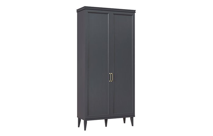 Шкаф для одежды Орландо темно-серого цвета - купить Шкафы распашные по цене 33090.0