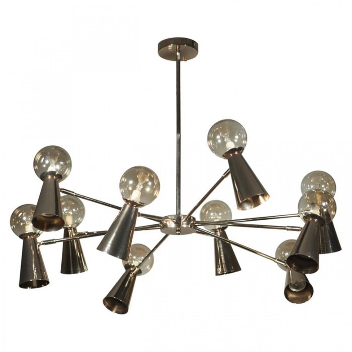 Люстра на штанге Halley 10046/10 Gold (стекло, цвет янтарный) Люстра на штанге Halley 10046/10 Gold (стекло, цвет янтарный)