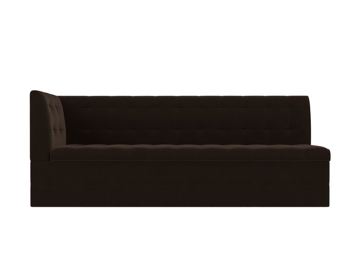Угловой диван-кровать Бриз коричневого цвета с углом слева - купить Угловые диваны по цене 30999.0