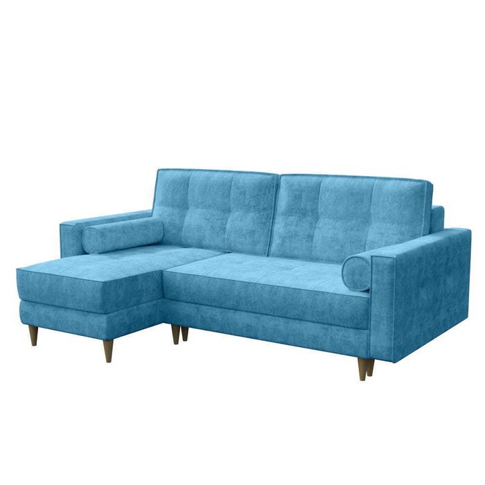 Угловой диван-кровать Толедо голубого цвета - купить Угловые диваны по цене 129410.0