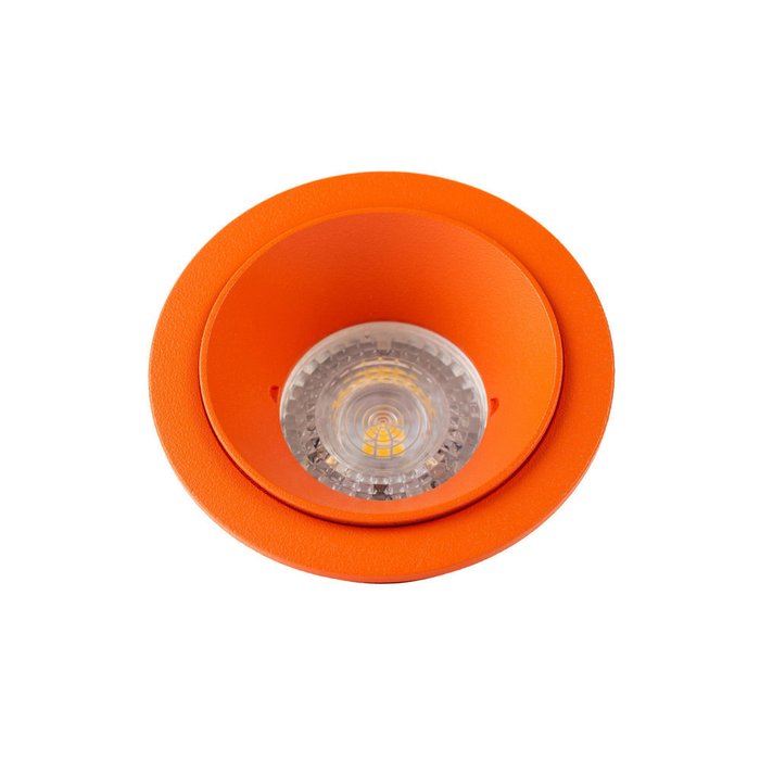 Точечный встраиваемый светильник из металла оранжевого цвета - купить Встраиваемые споты по цене 1749.0