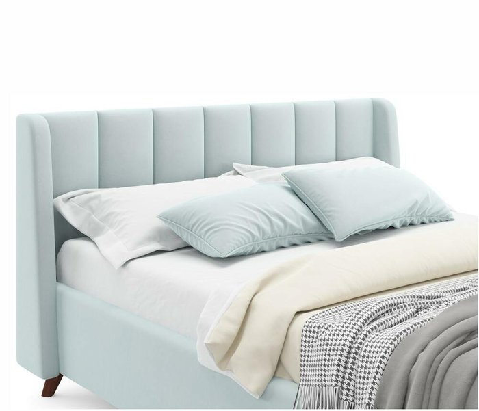 Кровать Betsi 160х200 с подъемным механизмом мятного цвета - лучшие Кровати для спальни в INMYROOM