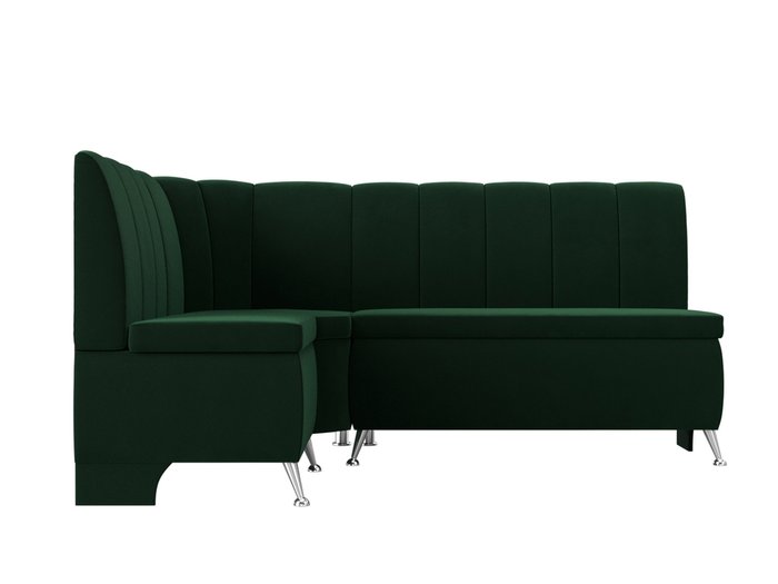 Кухонный угловой диван Кантри зеленого цвета левый угол - купить Угловые диваны по цене 37999.0
