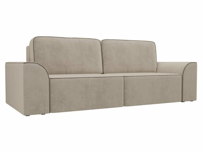 Прямой диван-кровать Вилсон бежевого цвета