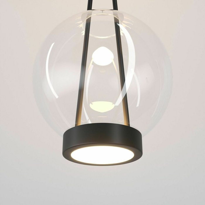 Подвесной светодиодный светильник со стеклянным плафоном 50267/1 LED черный Frasco - купить Подвесные светильники по цене 14900.0