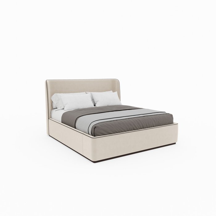 Кровать Perfecto 160х200 бежевого цвета с подъемным механизмом Кровать Perfecto 160х200 бежевого цвета с подъемным механизмом