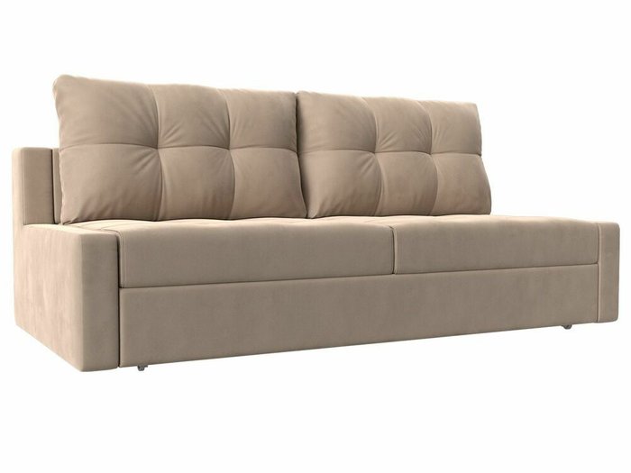 Прямой диван-кровать Мартин бежевого цвета