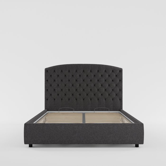Кровать Lazy Lite 200х200 темно-серого цвета с подъемным механизмом - купить Кровати для спальни по цене 80750.0
