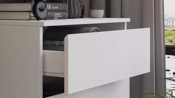 Комод Денвер белого цвета - лучшие Комоды в INMYROOM Комод Денвер белого цвета - лучшие Комоды в INMYROOM