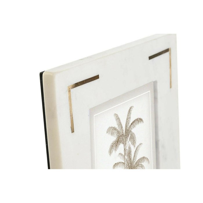 Фоторамка Белый Позолоченный Латунь Мрамор Натуральный Shabby Chic 20 x 2 x 25 cm - лучшие Рамки в INMYROOM