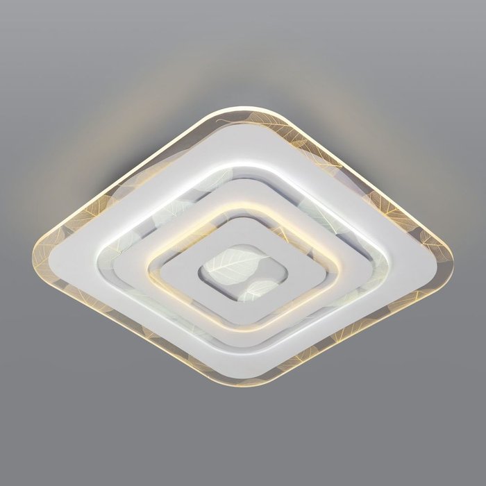 Потолочный светодиодный светильник с пультом управления 90222/1 белый Floris
