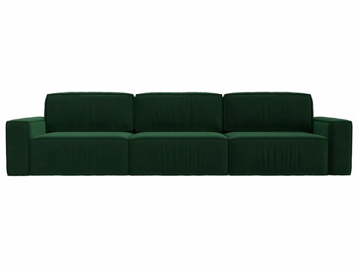 Диван-кровать Прага Классик лонг темно-зеленого цвета - купить Прямые диваны по цене 98999.0
