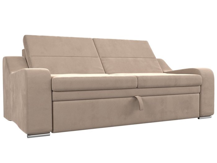 Прямой диван-кровать Медиус бежевого цвета